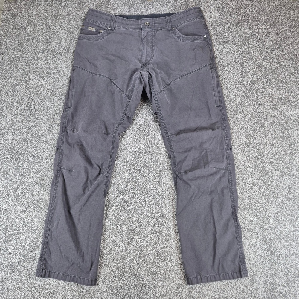 KUHL Konfidant Air Pants Mens 36x32 Gray Articulated Knee Hiking Outdoors